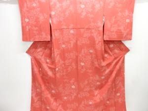 絞り花模様小紋着物